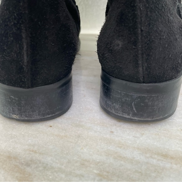 OMAI boots knee high suede buckle sz 11 or EU 41 Italian made heeled - Picture 8 of 14